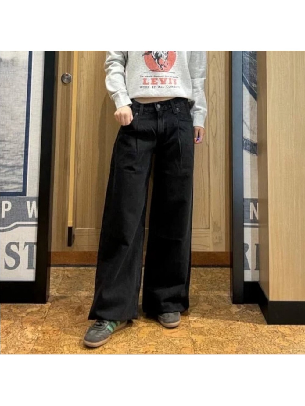 Levi's Black baggy dad Wide Leg